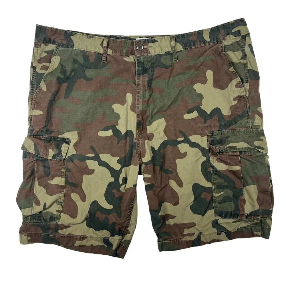 Levi's Camo Ripstop Cargo Shorts Mens 44 Woodland Camouflage Utility 9.5